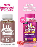 Liver Health, Stop Drinking Alcohol, 100% Drug-Free, Natural, Works Fast, Support Gummies to Help Less Cravings, Suppress Triggers, Before, During & After Quitting