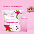 Collagen Peptides with Hyaluronic Acid & Vitamin C - Dragon Fruit Flavor (1lb/474g), Supports Skin, Hair, and Gut Health, 13g Hydrolyzed Collagen, Zero Sugar, High in Protein, Naturally Flavored