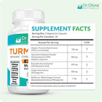 Organic Turmeric Curcumin Complex with Quercetin, Ginger and Boswellia - 60 Capsules