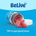 BeLive Vitamin D3 Gummies with B12 Vitamins - Immune Support Gummies with Vegan Vitamin B12 & D3, Provides Enhanced Bone & Muscle Strength, Hearth Health and Energy - Strawberry Flavor | 2-Pack