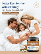 Magnesium Lotion with Arnica, MSM & Boswellia – Cooling Magnesium Cream – Lightweight Moisturizing Lotion for Legs & Feet – Safe for Kids – 6 fl oz