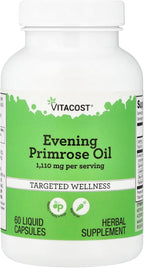 Vitacost Evening Primrose Oil - 1,110 mg per Serving - 60 Vegetarian Liquid Capsules