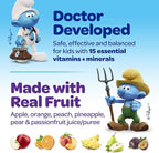 The Smurfs Kids Multivitamin Gummies with 15 Daily Vitamins and Minerals for Growth & Development | Made with Real Fruit in a Smurf Berry | Delicious, Doctor Developed & Non-GMO Formula | 100 Gummies
