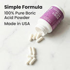 Seroflora Boric Acid Vaginal Suppositories 600mg – 60 Count (30ct, 2 Bottles) Odor Control, Feminine pH Balance & Daily Freshness – Clean Holistic Hygiene for Women – Made in USA