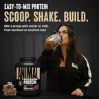 Animal Whey Isolate Protein Powder - Loaded for Pre & Post Workout Muscle Builder and Recovery with Digestive Enzymes for Men & Women - 25g Protein, Great Taste, Low Sugar - Chocolate 4 lbs