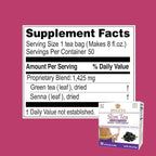 Hyleys Slim Tea Acai Berry 50 Ct - Weight Loss Herbal Supplement Cleanse and Detox - 50 Tea Bags (6 Pack)