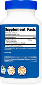 Nutricost Soy Isoflavones 150mg, 180 Veggie Capsules - Gluten Free, Non-GMO, Vegetarian Friendly