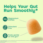 Dulcolax Daily Gut Support Gummies, Magnesium Formula, Stimulant-Free, Orange Flavor, 60 Count