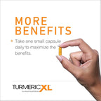OmegaXL TurmericXL Natural Joint Support Supplement 250mg Turmeric Extract Delivers 45x More Curcumin - High Absorption, Gluten-Free – 30 Veggie Capsules