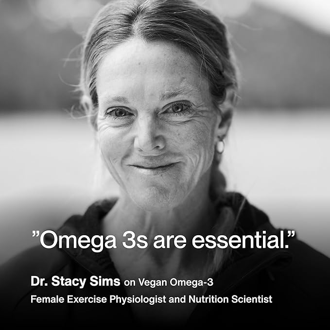 Momentous Vegan Omega-3 - Plant-Based EPA & DHA Supplement for Men & Women - Sourced from Algae Oil - Supports Heart, Joint, & Brain Health - NSF Certified for Sport - 1,000 mg - 30 Servings