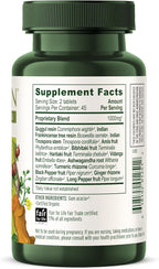 Banyan Botanicals Organic Joint Support–Advanced Mobility & Flexibility Supplement with Boswellia,Guggulu Resin & Turmeric–Natural Lubrication for Cartilage, Bones & Muscles-90 Tablets-USDA Organic