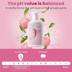 Peach Leaf Feminine Wash For intimate area Hygiene and Itchy, pH Balanced Body Wash with Lactic Acid For Sensitive Skin, Gentle Hydration, Odor Neutralization & Daily Hygiene, 220ml/7.44oz
