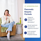 Pure Encapsulations Pancreatic Enzyme Formula - Digestive Enzymes for Digestion - Strengthens Gut Health* - Targeted Delivery Capsules - Gluten Free & Non-GMO - 180 Capsules