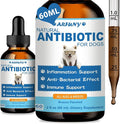 Natural Antibiotics for Dogs - 60ML Dog Antibiotic Drops - Itchy Skin Relief - Allergy Relief - Immune Support - with Organic Natural Ingredients - Bacon Flavor