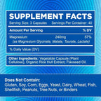 Zentastic Magnesium Complex 4-in-1 Supplement – Magnesium Glycinate, Malate, Taurate & Lactate – Chelated High Absorption for Nerves, Muscles, Bones & Immune Support – 120 Capsules