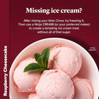 Keto Chow Raspberry Cheesecake | Keto Meal Replacement Shake Powder | Nutritionally Complete | Low Carb | Delicious Easy Meal Substitute | Protein Rich You Choose The Fat | Single Meal Sample