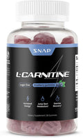 Snap Supplements L-Carnitine Tartrate Sugar Free Gummies 500mg, Amino Acid Supplement for Healthy Exercise Recovery, Metabolism, & Energy*, 60 Vegan Gummies, Blueberry (30 Day Supply)