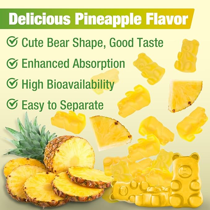 2 Pack Potassium Citrate Gummies 1500mg, Potassium Supplement Gummies for Adults Women & Men, Support Leg Cramps & Muscle Health, Sugar-Free, Pineapple Flavor, 120 Count
