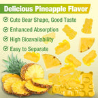 1500mg Potassium Citrate Gummies, Sugar-Free Potassium Supplement Gummies for Adults Women & Men, Support Leg Cramps & Electrolyte Balance, Vegan, Pineapple Flavor, 60 Count