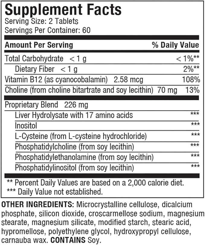 Liverite Liver Aid 120 Tablets, Supports Healthy Liver Function, Cleansing, Energy & Daily Wellness