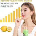 MATOP pH Balance Feminine Gummies for Women - Vaginal Probiotic Lemon Gummy Vegan Gluten-Free Sugar-Free 90 Gummies - 30 Servings