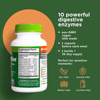 DigestWise Digestive Enzymes - 10 Powerful Vegan Enzymes to Support Digestion, Gas, Bloating & Constipation Relief - Keto Friendly - Lab Tested - 90 Capsules (3)