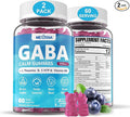 GABA Gummies 500 mg - Sugar-Free Calm Gummies with L Theanine, 5-HTP, Vitamins D3, B12, Ashwagandha, Melatonin-Free for Brain Calm, Mood, Zzz Better, GABA Supplement for Adult, Blueberry Flavor,2 Pack