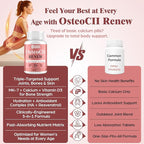 Joint Supplements for Women OsteoCII Renew Triple Strength – Advanced Joint, Bone & Skin Formula – Collagen, Glucosamine, Chondroitin, Calcium, MK-7, Vitamin D3, Hyaluronic Acid, 360 Tablets
