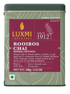 Luxmi Estates - Rooibos Chai - Rooibos Tea with Spices - Loose Leaf - 100g, 3.52 Oz (50 Cups), Limited Fall Tea with Cinnamon, Cardamom and Clove, Perfect for Relaxation