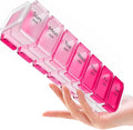 BEXEEN Extra Large Pill Organizer 2 Times a Day, XL Pill Box 7 Day with Big AM/PM Compartments, Fits Large Vitamins, Supplements & Gummies, for 7 or 14-Day Use, Color-Coded, Senior-Friendly, No Spills