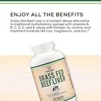 Grass Fed Beef Liver Capsules (1,000mg of Grass Fed, Desiccated Beef Liver per Serving, 180 Capsules, 3 Month Supply) Supplement for Digestion, Immune Health, Energy, and Wellness by Double Wood
