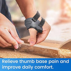 Velpeau CMC Thumb Brace for Osteoarthritis - with Shape-memory Restriction Splint, CMC Joint Stabilizer, Basal Thumb Arthritis Pain Relief and Support for Women and Men (Black, Right Hand, Small)