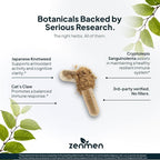 Zenmen Daily Tick Guard Immune Support Supplement - Improved Formula - Japanese Knotweed, Cat's Claw, Chinese Skullcap, Cryptolepis Sanguinolenta, Sweet Wormwood - 180 Vegan Capsules, Made in The USA