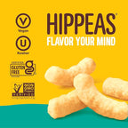 HIPPEAS Chickpea Puffs, Cheezy Vibes, Gluten Free, Dairy Free, Vegan, 0.8oz Bag, Pack of 30, 3g Protein, 2g Fiber, Crunchy Baked Plant Protein Snack, Non-GMO, Kosher.