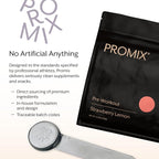 Promix Pre-Workout Powder, Strawberry Lemon – Boosts Focus, Energy & Endurance – With Caffeine, B12, Beta-Alanine & L-Tyrosine – Gluten & Dairy-Free, 10.05 oz