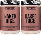 NAKED Rice 1Lb - Organic Brown Rice Protein Powder - Vegan Protein Powder, GMO Free, Gluten Free & Soy Free. Plant-Based Protein, No Artificial Ingredients - 15 Servings (Pack of 2)