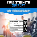 Evlution Nutrition Creatine 5000 - Supports Faster Recovery Lean Muscle Growth & Performance - Pre & Post Workout Powder - 5000mg Pure Creatine Monohydrate Per Serving - 60 Servings - Unflavored