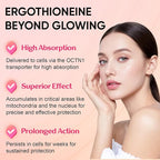 L-Ergothioneine with Collagen Peptides, Hyaluronic Acid | 2X Antioxidant of Glutathione | 11-in-1 Collagen Supplement for Women | Skin, Brain, Immune, Cognitive Support | 60 Capsules