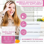 Vital Vaginal Probiotics Source Feminine Gummies,Premium Feminine Balance Gummies,Probiotic Gummies for Prenatal & Postnatal Women - Probiotics for Digestion, pH Balance, Gut Health, Immune Support