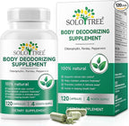 Body Deodorizing Supplement, (120 Capsules) Chlorophyll Capsules for Body Odor, Fresh Breath, Natural Odor Control Chlorophyll Pills for Men & Women,Vegan