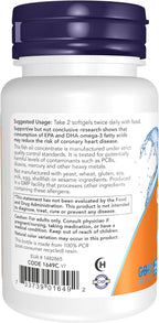 NOW Foods Supplements, Omega-3 180 EPA / 120 DHA, Molecularly Distilled, Cardiovascular Support*, 30 Softgels