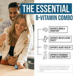 L Methyl Folate 15mg Plus Methyl B12 Cofactor – Organic Berry Flavor, High Potency Liquid Sublingual Active 5-MTHF Form - Supports Mood, Methylation, Cognition – Bioactive Forms Vitamin B9 & B12 (1oz)
