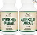 Magnesium Taurate Supplement for Cardiovascular Health to Boost Magnesium Levels (1,500mg per Serving, 210 Vegan Capsules) Non-GMO, Gluten Free, by Double Wood Supplements (Pack of 2)