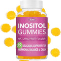 Myo-Inositol & D-Chiro Inositol Multivitamin Gummies, 40:1 Ratio, Magnesium Glycinate 400mg, Omega-3 &Folate, PCOS Vitamins for Women Hormone Balance, Menstrual Cycle and Fertility Support