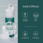 pH-D Feminine Health - Boric Acid Foam Wash - pH-Balanced, Paraben-Free, and Plant-based (Sensitive, 6 Fl Oz (Pack of 2))