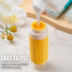 MODENGKONGJIAN Travel Bottles for Toiletries,TSA Approved Silicone Squeezable Travel Shampoo Bottles, 3oz Leak Proof Refillable Toiletry Cosmetic Containers （15 Pcs/Colorful）
