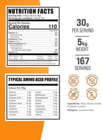 BulkSupplements.com Whey Protein Isolate Powder - Unflavored Whey Protein Powder, Nutritional Supplement - Gluten Free, 30g per Serving, 1kg (2.2 lbs) (Pack of 5)