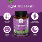 Complete Perimenopause Supplement for Women - Multibenefit Menopause Ease for Women with Maca Root Vitex Berry & Black Cohosh for Hot Flashes Night Sweats Hormone Balance and Mood Support - 60 Count