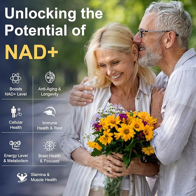 Totaria NAD Supplement for Women Men with nicotinamide riboside resveratrol,Quercetin, Betaine Boost NAD+ Levels NAD Plus Supplement for Anti Aging, Energy, Immune, Focus 120 Capsules