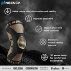 NEENCA Professional Knee Brace for Pain Relief, Medical Knee Support with Patella Pad & Side Stabilizers, Compression Knee Sleeve for Meniscus Tear, ACL, Joint Pain, Runner, Workout (Copper, XX-Large)